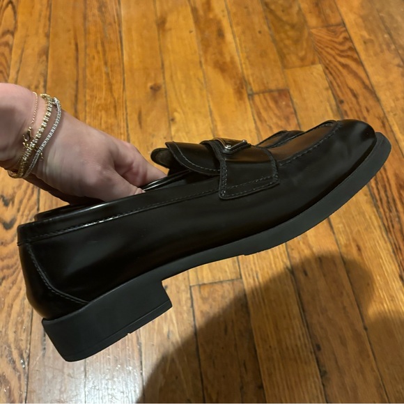 Prada unlined brushed leather loafers - barely worn - Picture 6 of 9